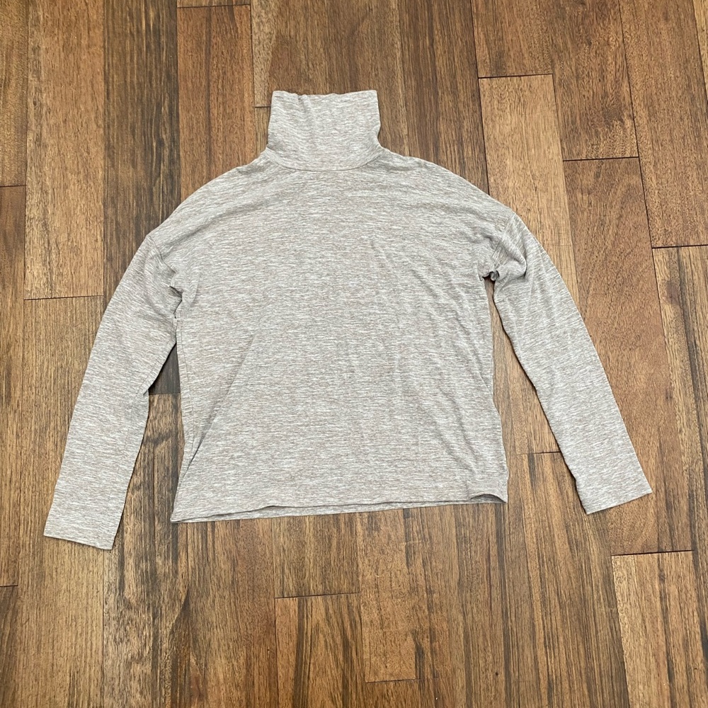 Madewell long sleeve Tan Turtleneck Knit Top Shirt Small
